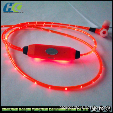 2016 New product for sony led headphones,glow in the dark headphones,in ear earphones